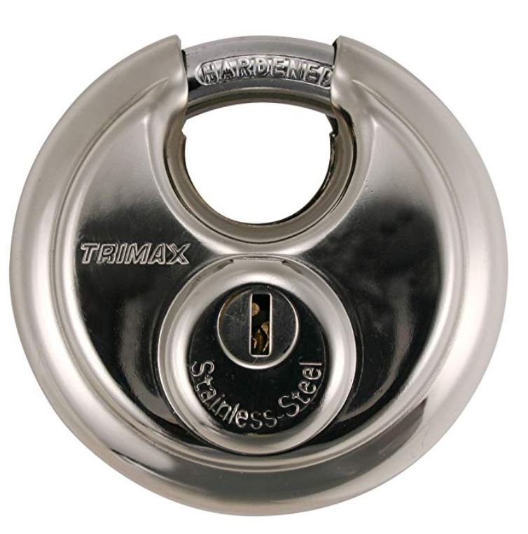 ROUND STAINLESS STEEL PAD LOCK, DOOR LOCK