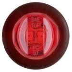 ROUND MINI MARKER/CLEARANCE LIGHT-RED, LED- 2 DIODE