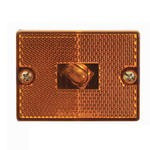 RECTANGULAR CLEARANCE LIGHT/REFLECTOR-AMBER