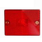 RECTANGULAR CLEARANCE LIGHT/REFLECTOR-RED