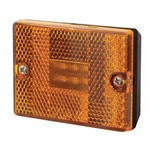 RECTANGULAR CLEARANCE LIGHT/REFLECTOR-LED-AMBER