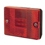 RECTANGULAR CLEARANCE LIGHT/REFLECTOR-LED-RED