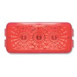 MINI THINLINE MARKER/CLEARANCE LIGHT-RED-LED, CHROME BASE