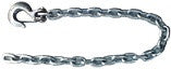 SAFETY CHAIN WITH CLEVIS HOOK/LATCH-3/8